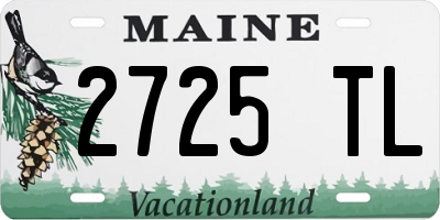 ME license plate 2725TL