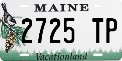ME license plate 2725TP