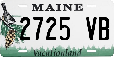 ME license plate 2725VB