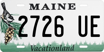 ME license plate 2726UE