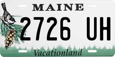 ME license plate 2726UH