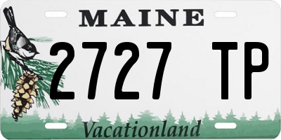 ME license plate 2727TP