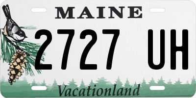 ME license plate 2727UH
