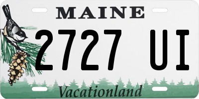 ME license plate 2727UI