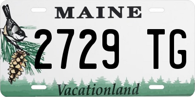 ME license plate 2729TG