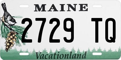 ME license plate 2729TQ