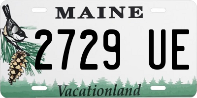 ME license plate 2729UE