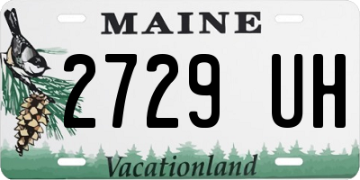 ME license plate 2729UH