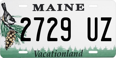 ME license plate 2729UZ