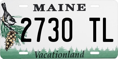 ME license plate 2730TL