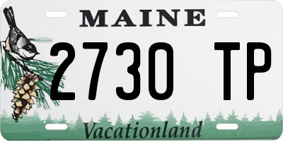 ME license plate 2730TP