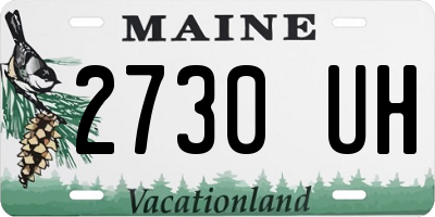 ME license plate 2730UH
