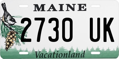 ME license plate 2730UK