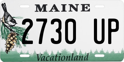 ME license plate 2730UP