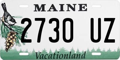 ME license plate 2730UZ