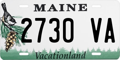 ME license plate 2730VA