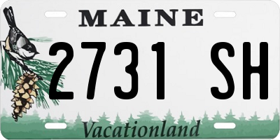 ME license plate 2731SH