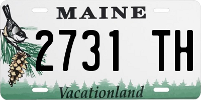 ME license plate 2731TH