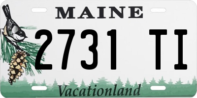 ME license plate 2731TI