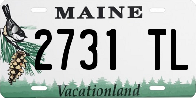 ME license plate 2731TL