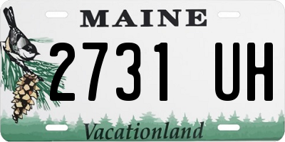 ME license plate 2731UH