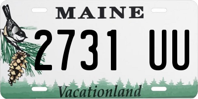 ME license plate 2731UU