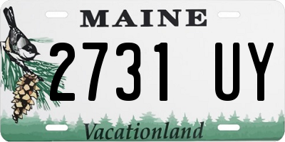 ME license plate 2731UY