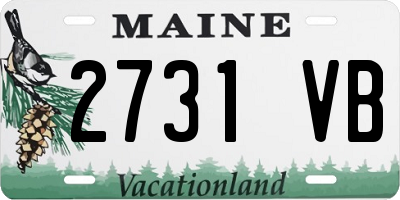 ME license plate 2731VB