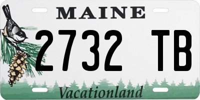 ME license plate 2732TB