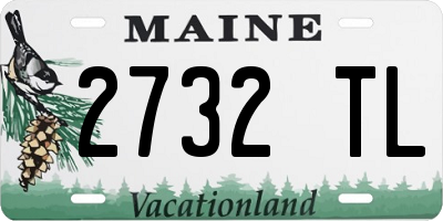 ME license plate 2732TL