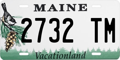 ME license plate 2732TM