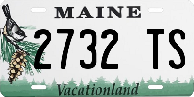 ME license plate 2732TS