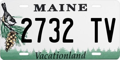 ME license plate 2732TV