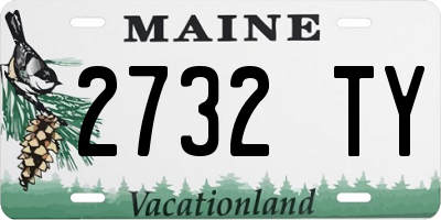 ME license plate 2732TY