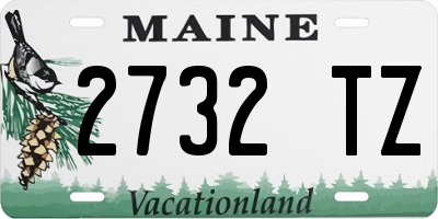 ME license plate 2732TZ