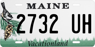 ME license plate 2732UH