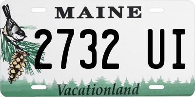 ME license plate 2732UI