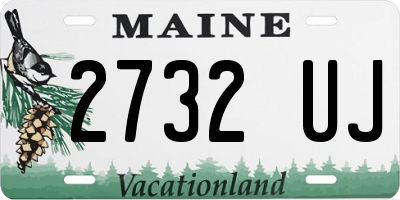 ME license plate 2732UJ