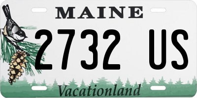 ME license plate 2732US
