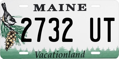 ME license plate 2732UT