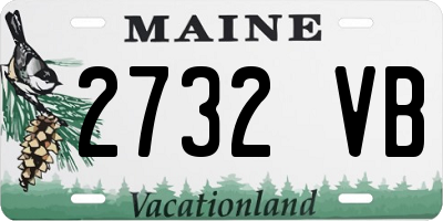 ME license plate 2732VB