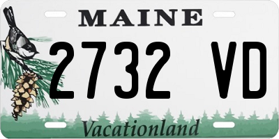 ME license plate 2732VD