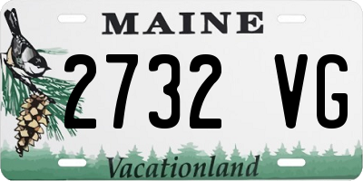 ME license plate 2732VG