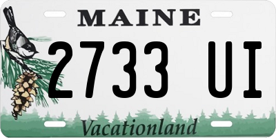 ME license plate 2733UI