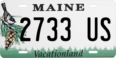 ME license plate 2733US