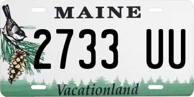 ME license plate 2733UU