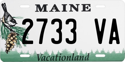 ME license plate 2733VA