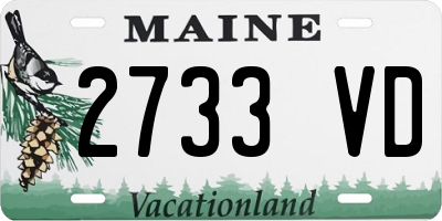 ME license plate 2733VD