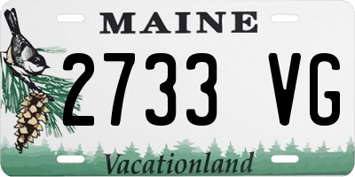 ME license plate 2733VG