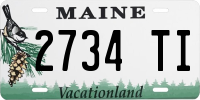 ME license plate 2734TI